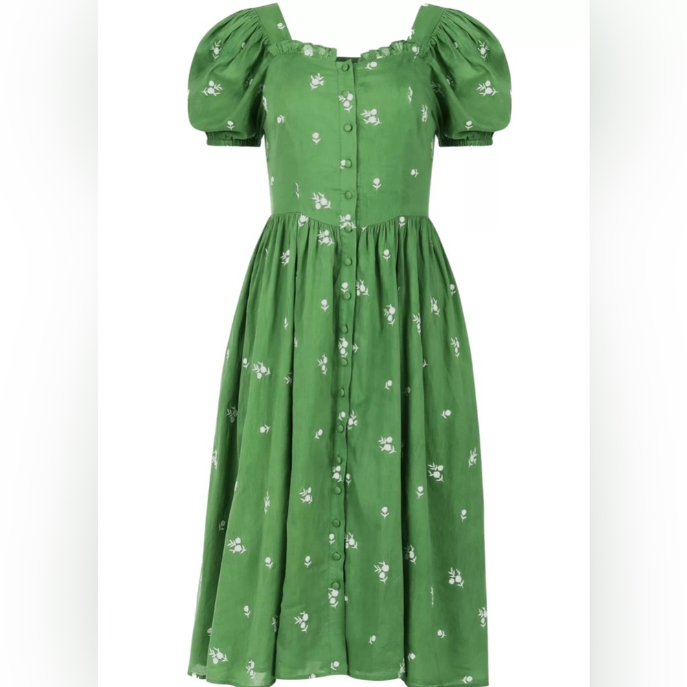 JessaKae Juniper Dress in Cool Green - Medium - Picture 3 of 5